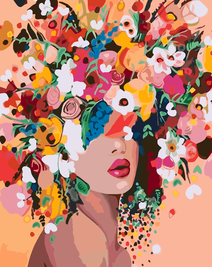 Paint by numbers - Flower Head 4459