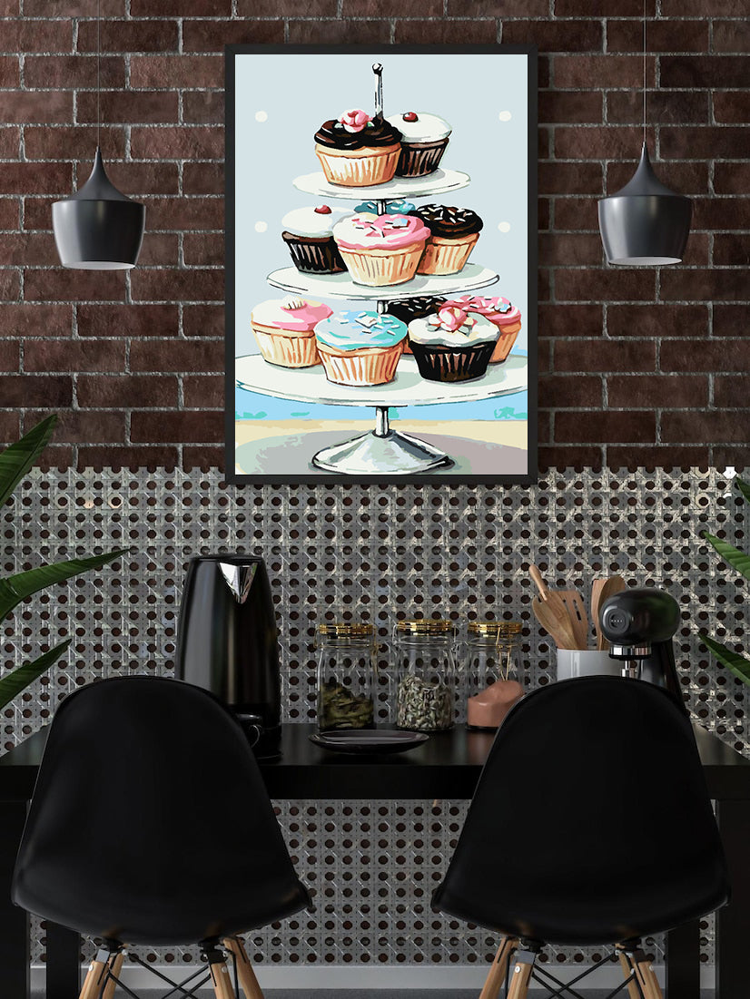 Painting by numbers - Cupcakes 4468