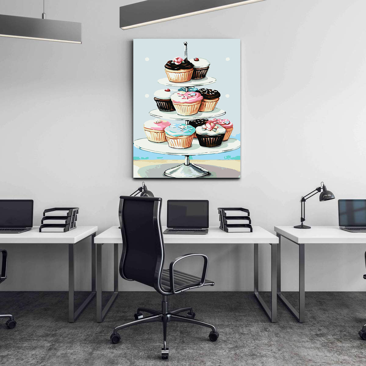 Painting by numbers - Cupcakes 4468