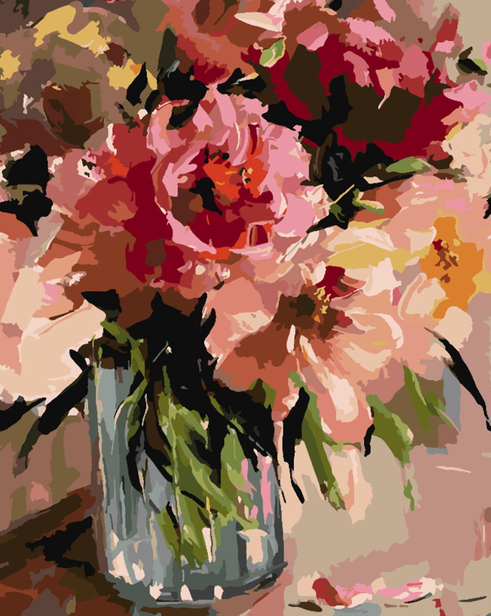 Paint by numbers - Flowers in a Vase 4472