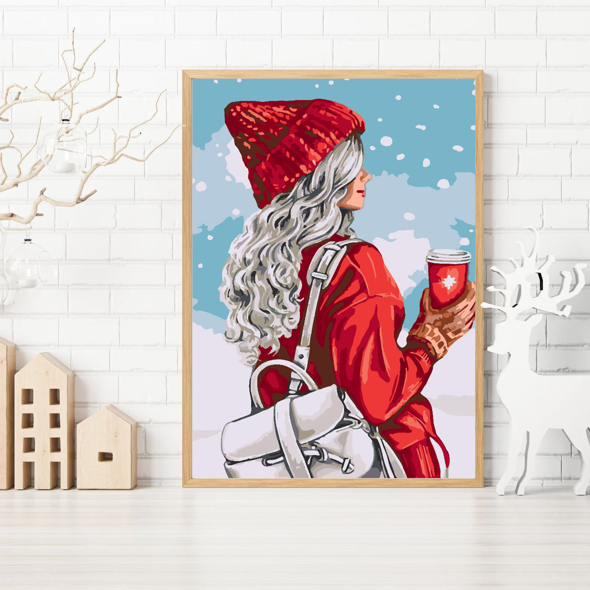 Paint by numbers - Winter Girl 4474