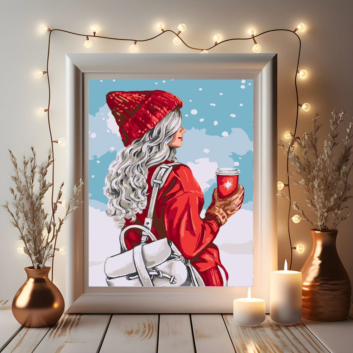 Paint by numbers - Winter Girl 4474