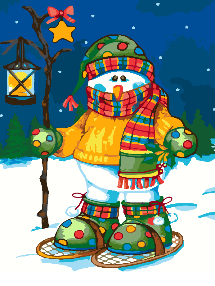 Paint by numbers - Snowman 4476