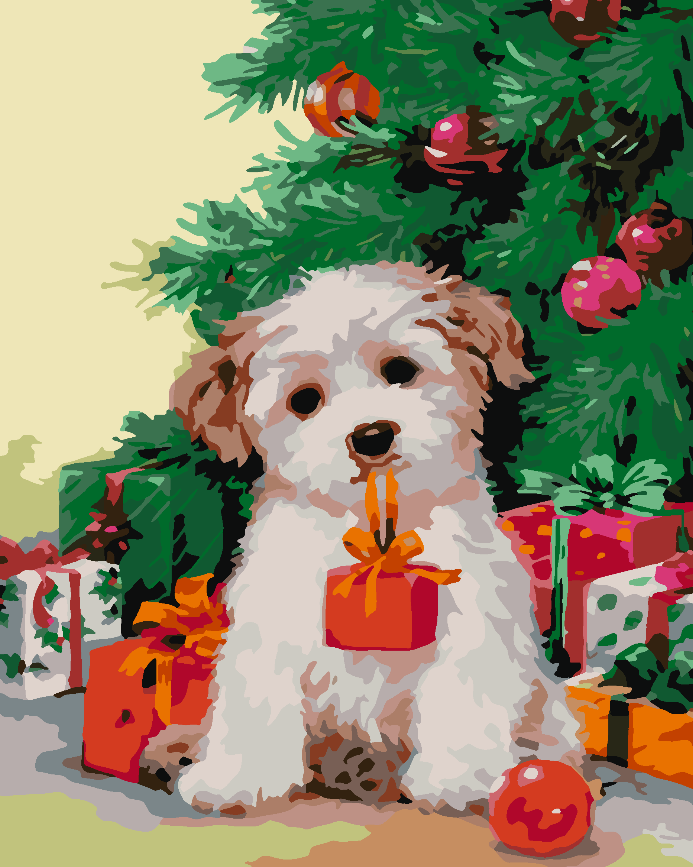 Paint by numbers - Dog at Brăduț 4479