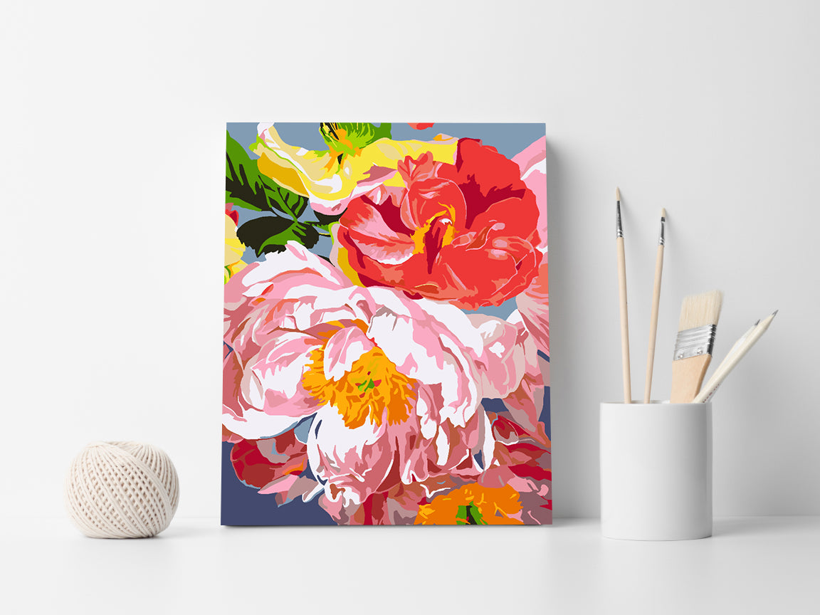 Paint by numbers - Pink Flowers 4482