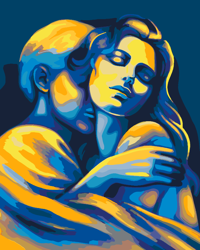 Painting by numbers - Lovers 4492