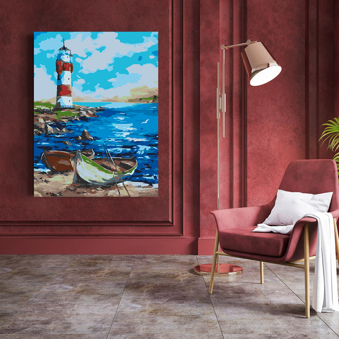 Pictura pe numere - Far la Mare 4502