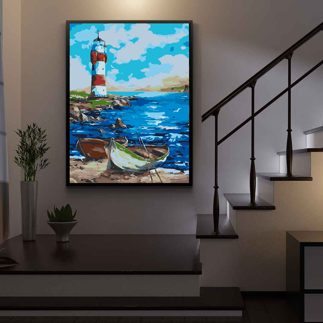 Pictura pe numere - Far la Mare 4502