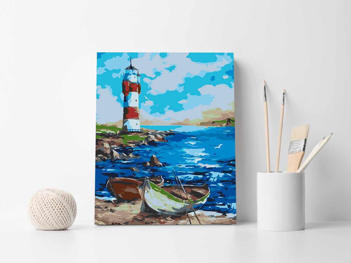 Pictura pe numere - Far la Mare 4502