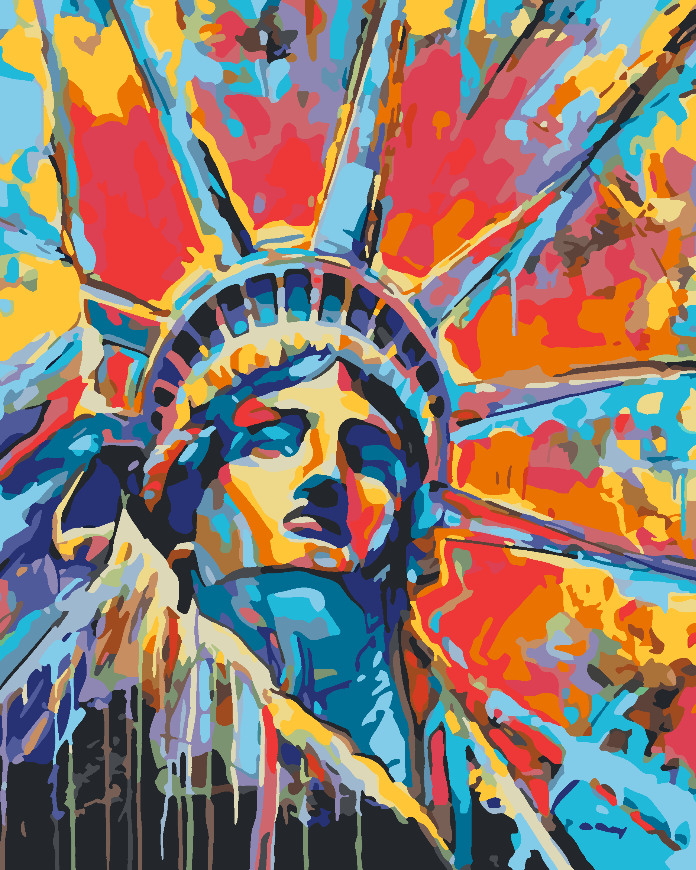 Painting by numbers - Statue of Liberty 4509