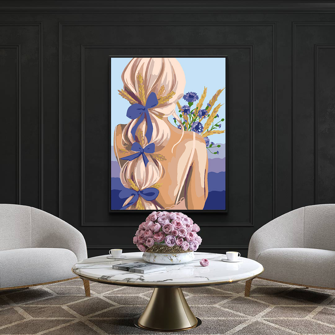 Paint by numbers - Girl with Flowers 4512