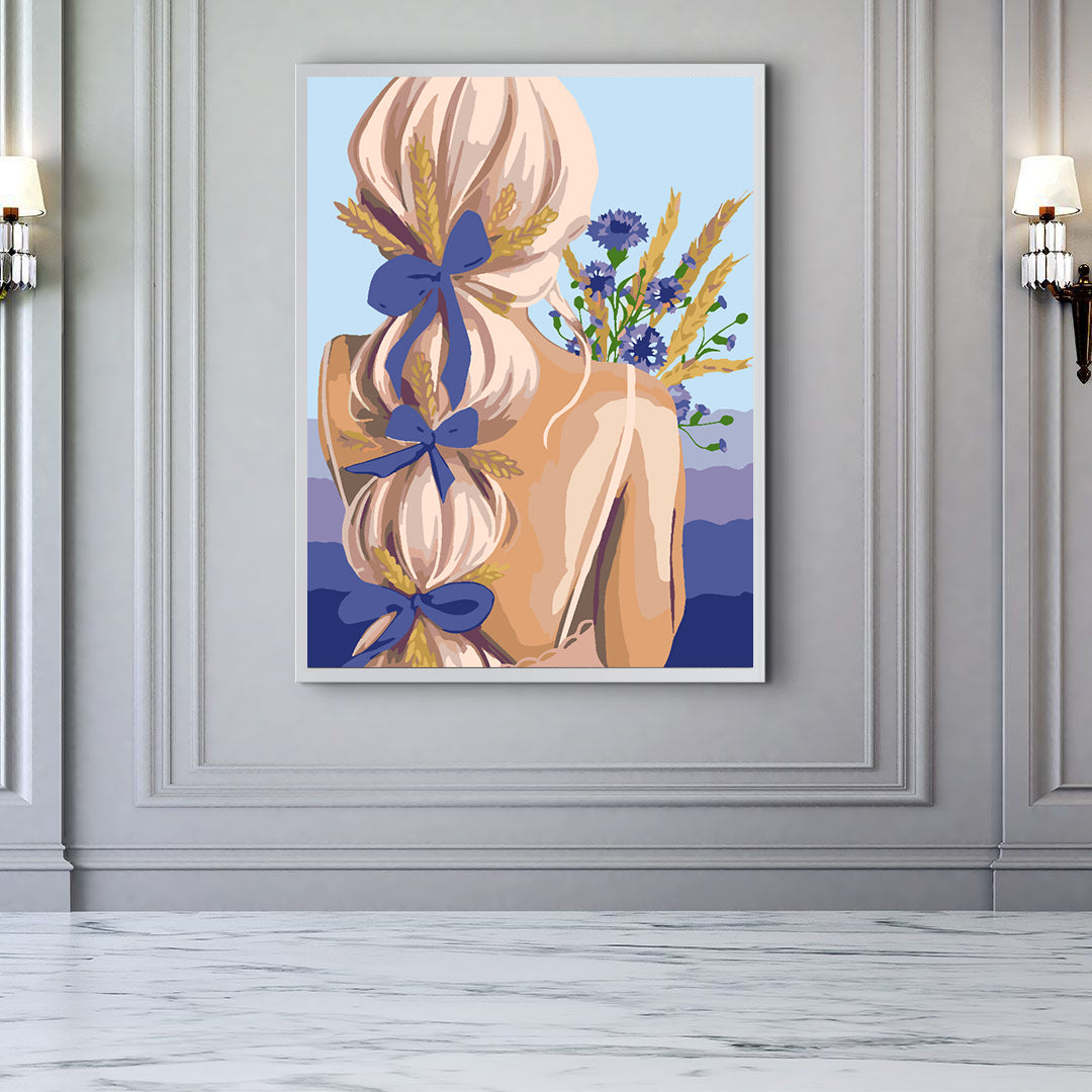 Paint by numbers - Girl with Flowers 4512