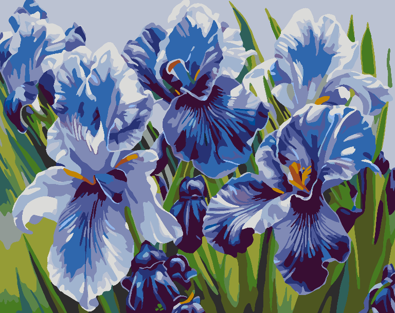Paint by numbers - Purple Flowers 4514