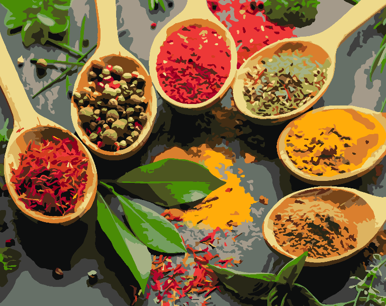 Painting by numbers - Spices 4516