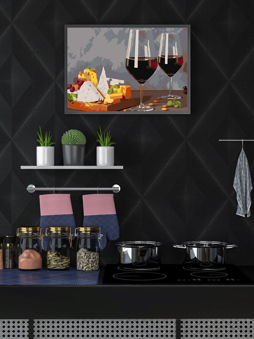 Paint by numbers - Cheese and wine 4517