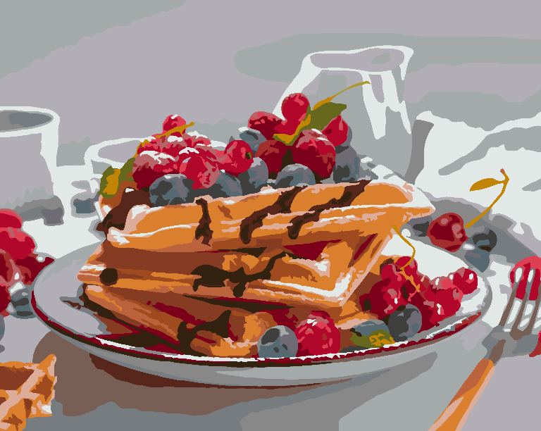 Paint by numbers - Pancakes 4518