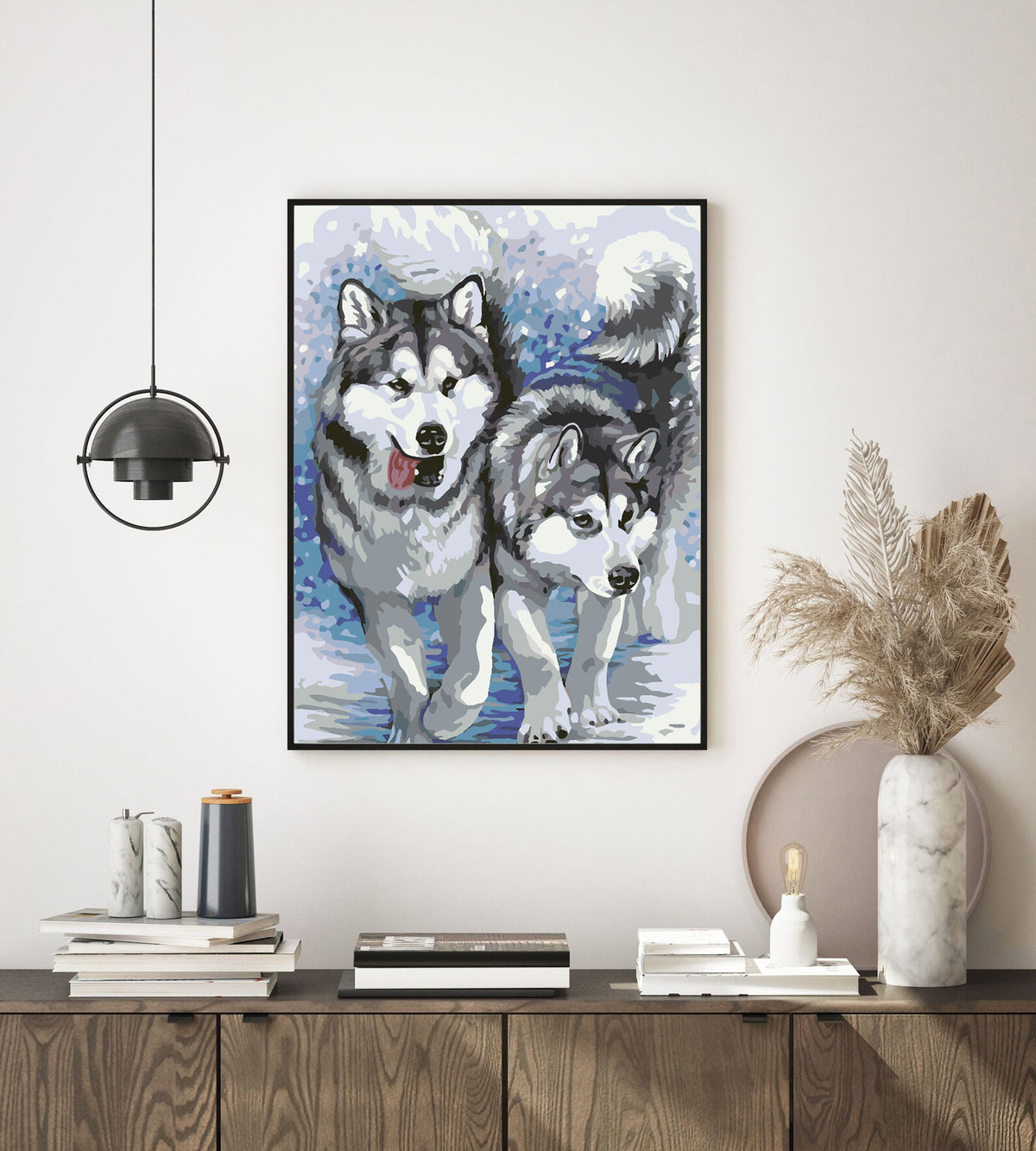Paint by numbers - Two Wolves 4524