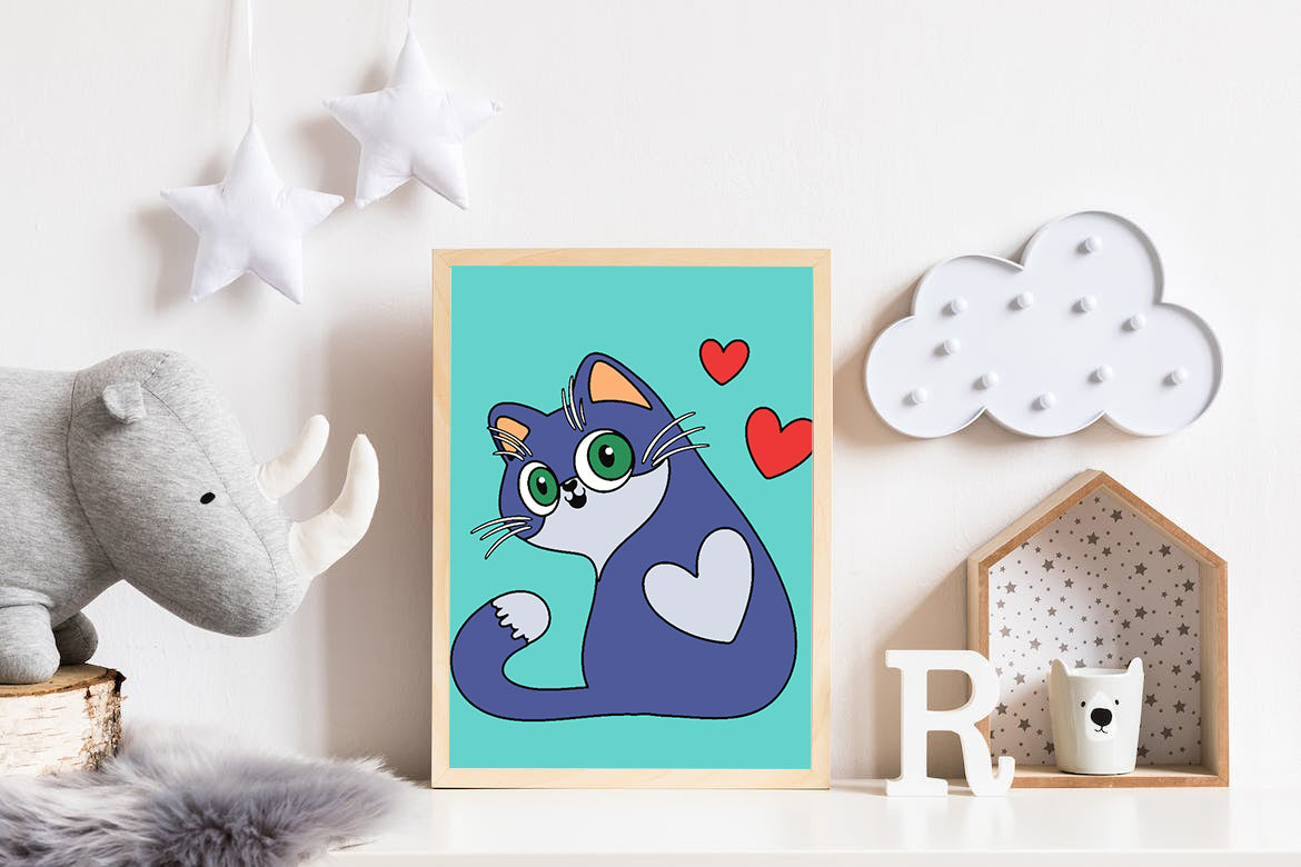 Paint by numbers - Kitten for Kids 4529