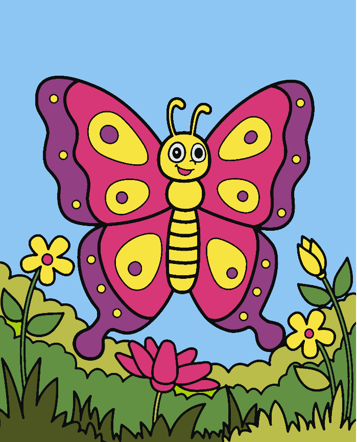 Painting by numbers - Butterfly 4530