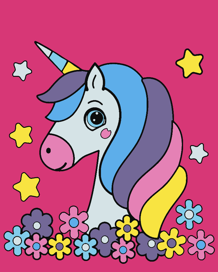 Paint by numbers - Unicorn for Kids 4532