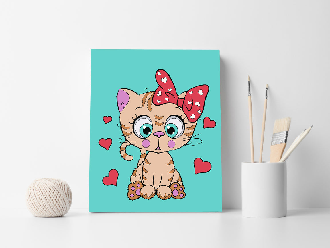 Paint by numbers - Kitten for Kids 4534