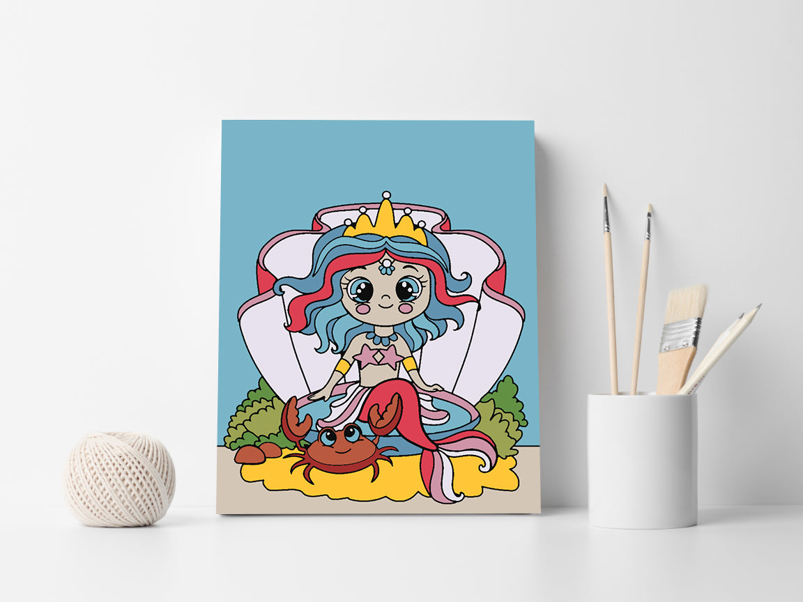 Paint by numbers - Mermaid for Kids 4535