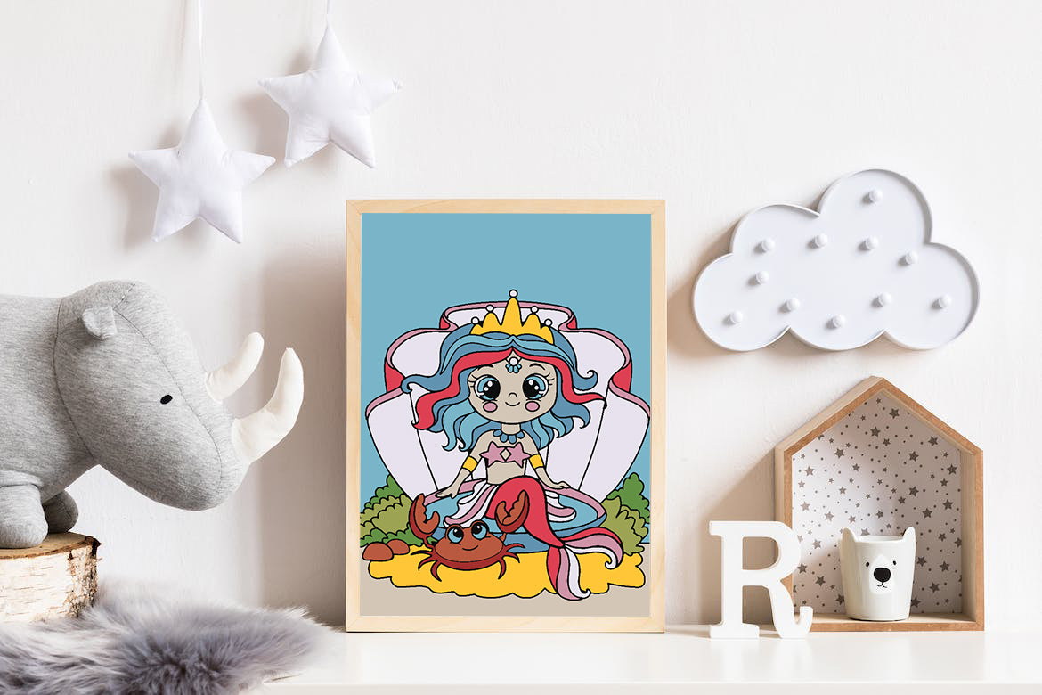 Paint by numbers - Mermaid for Kids 4535