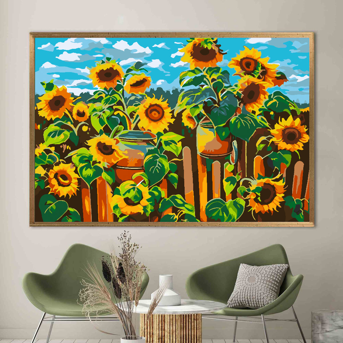 Pictura pe numere - Floarea Soarelui 4537