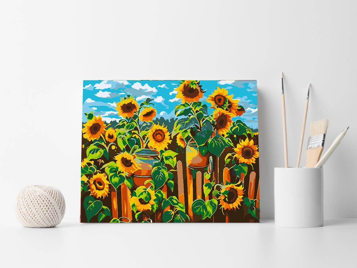 Pictura pe numere - Floarea Soarelui 4537