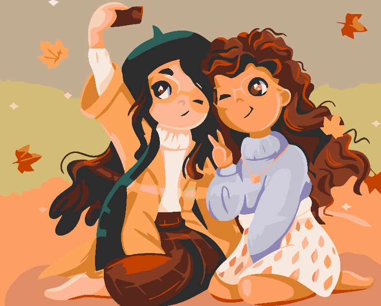 Painting by numbers - Friendship 4545