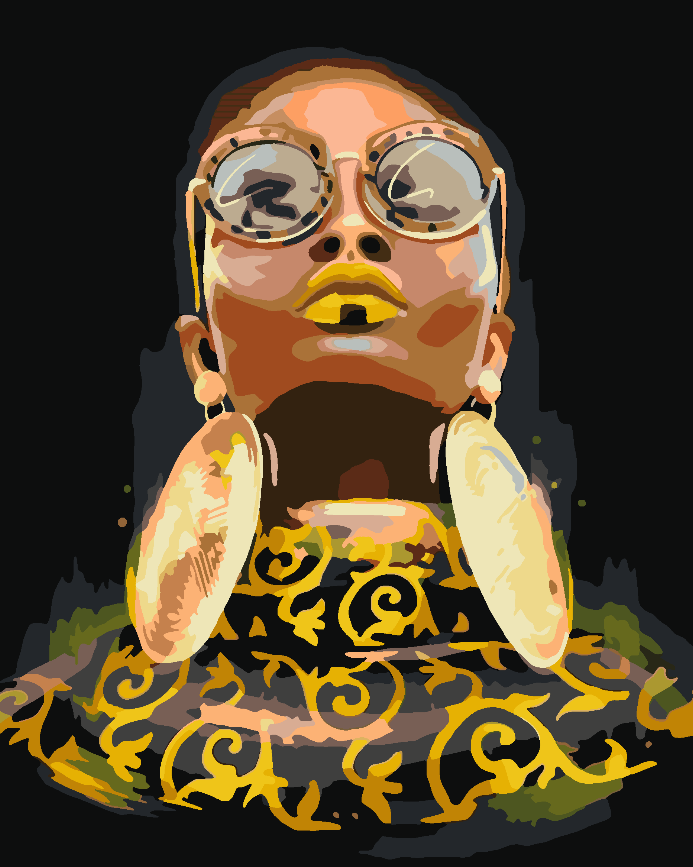 Painting by numbers - Woman Portrait 4547