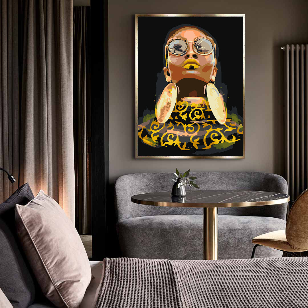Painting by numbers - Woman Portrait 4547