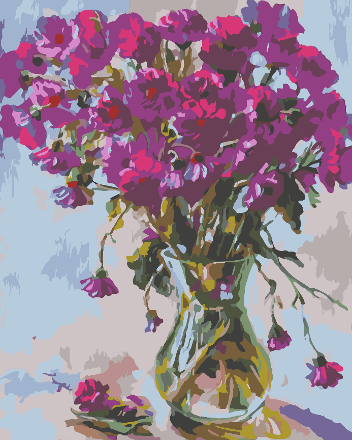 Paint by numbers - Flowers in Vase 4548