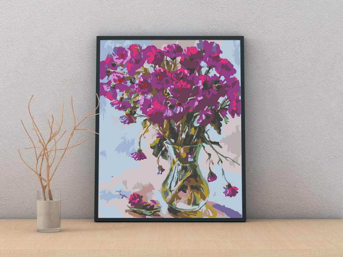 Paint by numbers - Flowers in Vase 4548