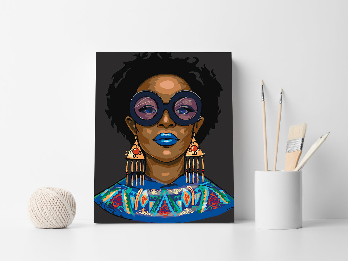 Painting by numbers - Woman Portrait 4550