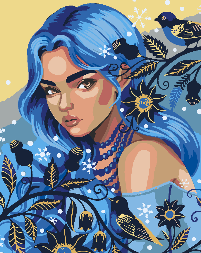 Painting by numbers - Woman Portrait 4551