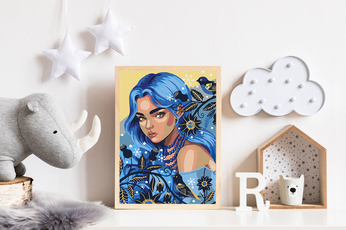 Painting by numbers - Woman Portrait 4551