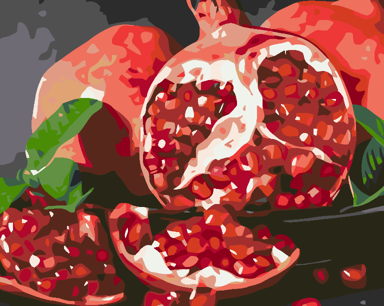 Painting by numbers - Pomegranate 4563