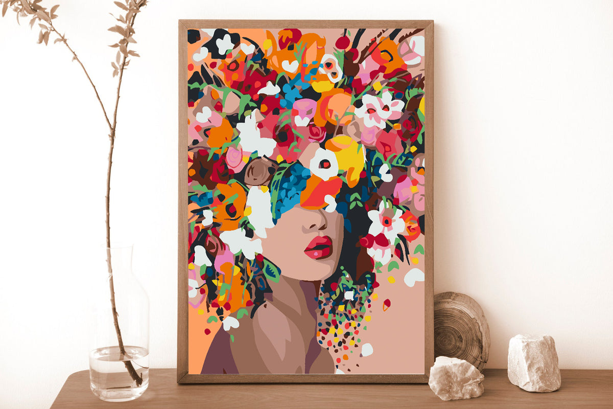 Pictura pe numere - Flower Head 4568