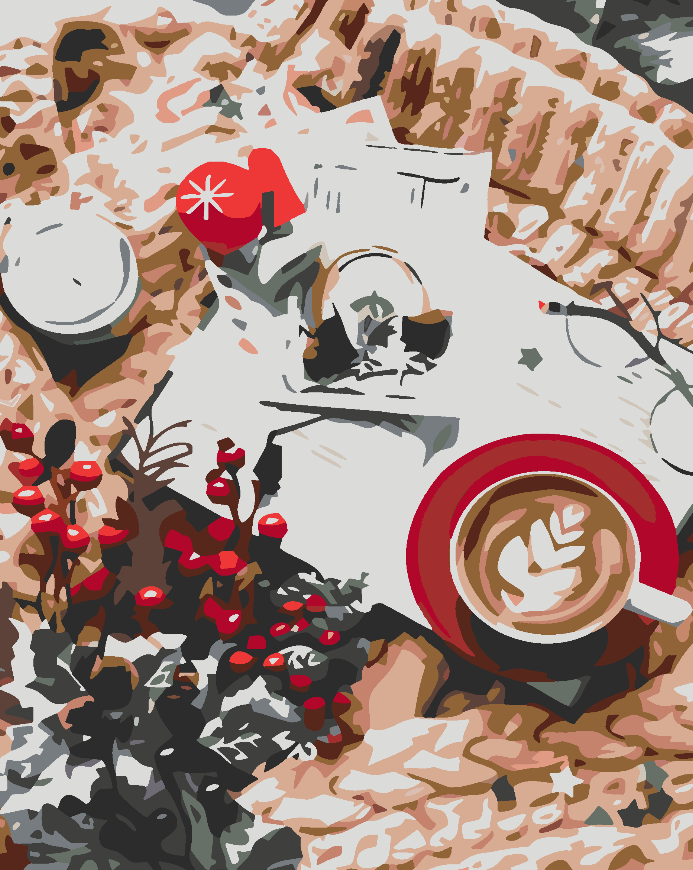 Paint by numbers - Christmas sweets 4572