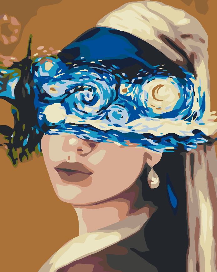 Painting by numbers - Woman Portrait 4574