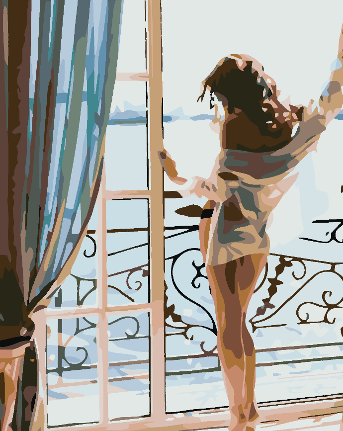Paint by numbers - Woman at the Window 4576