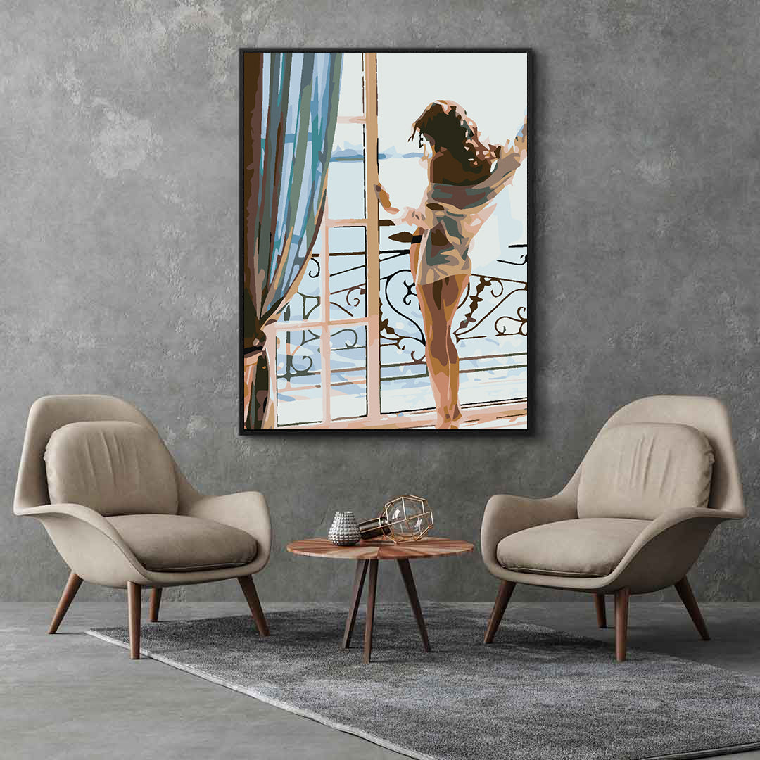 Paint by numbers - Woman at the Window 4576