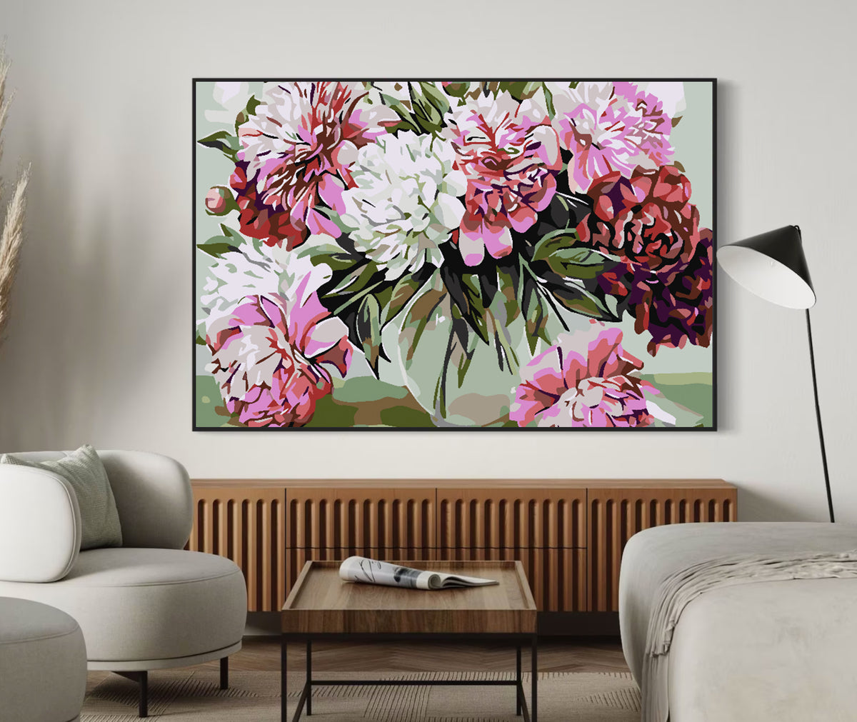 Painting by numbers - Flowers 4582