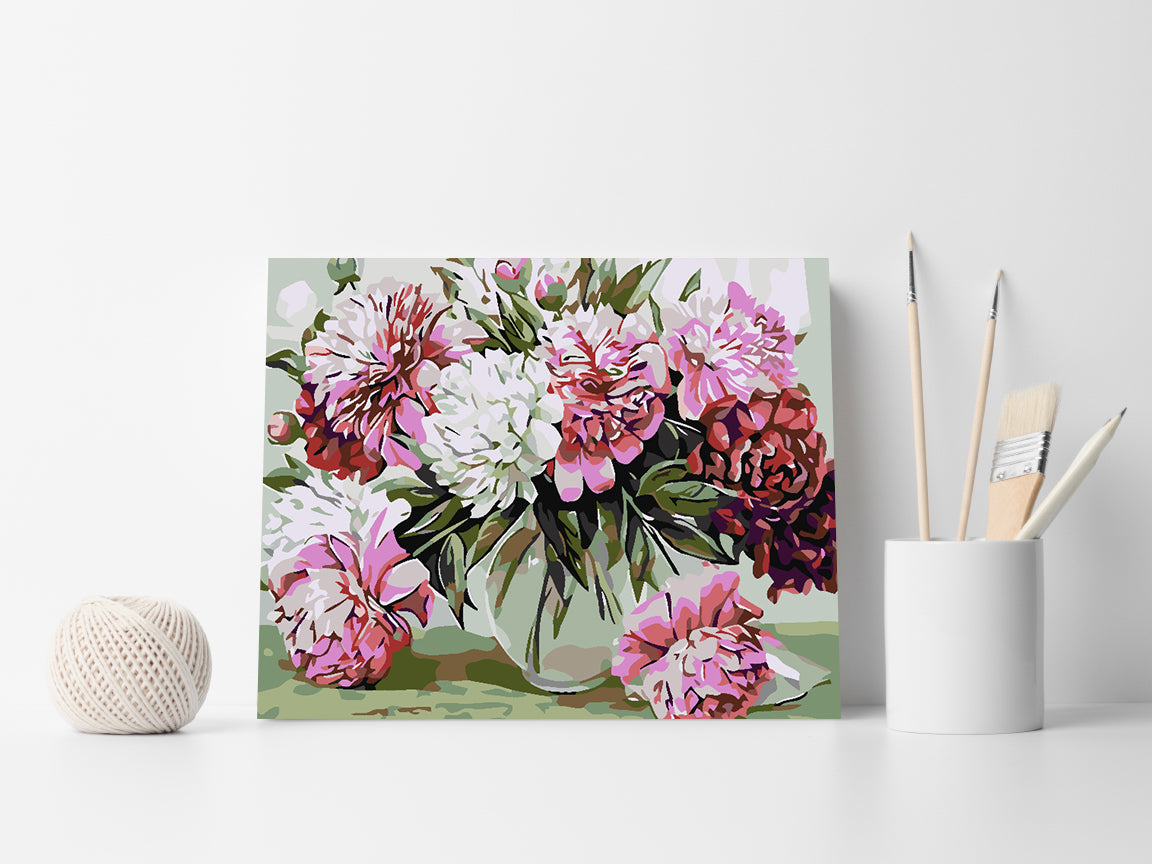 Painting by numbers - Flowers 4582