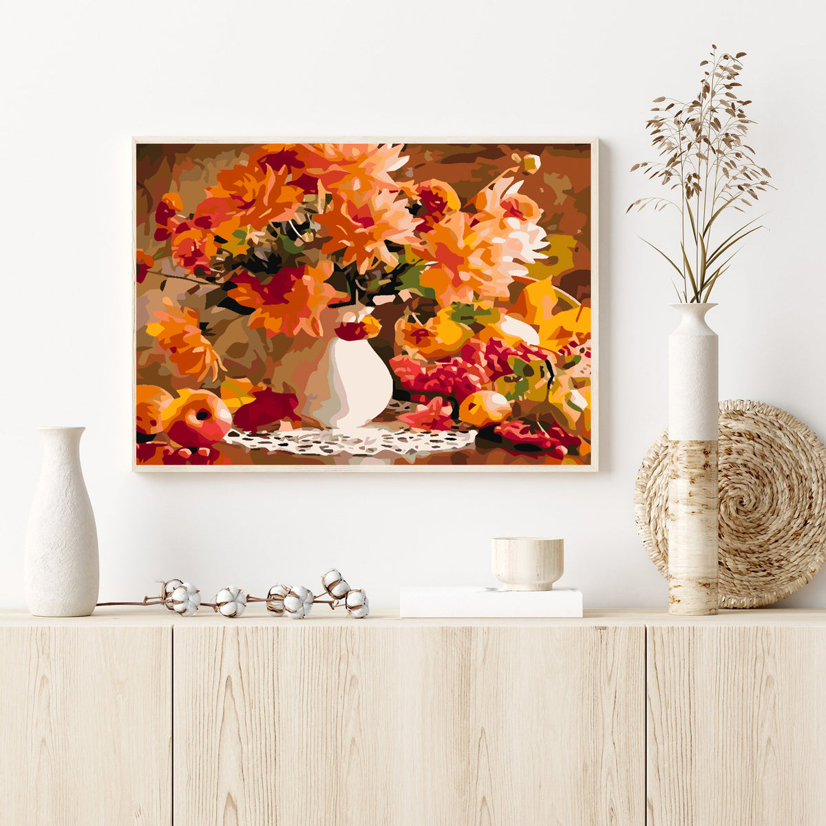 Pictura pe numere - Flori in Vaza 4583
