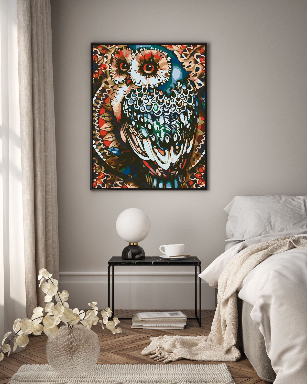 Painting by numbers - Owl 4587