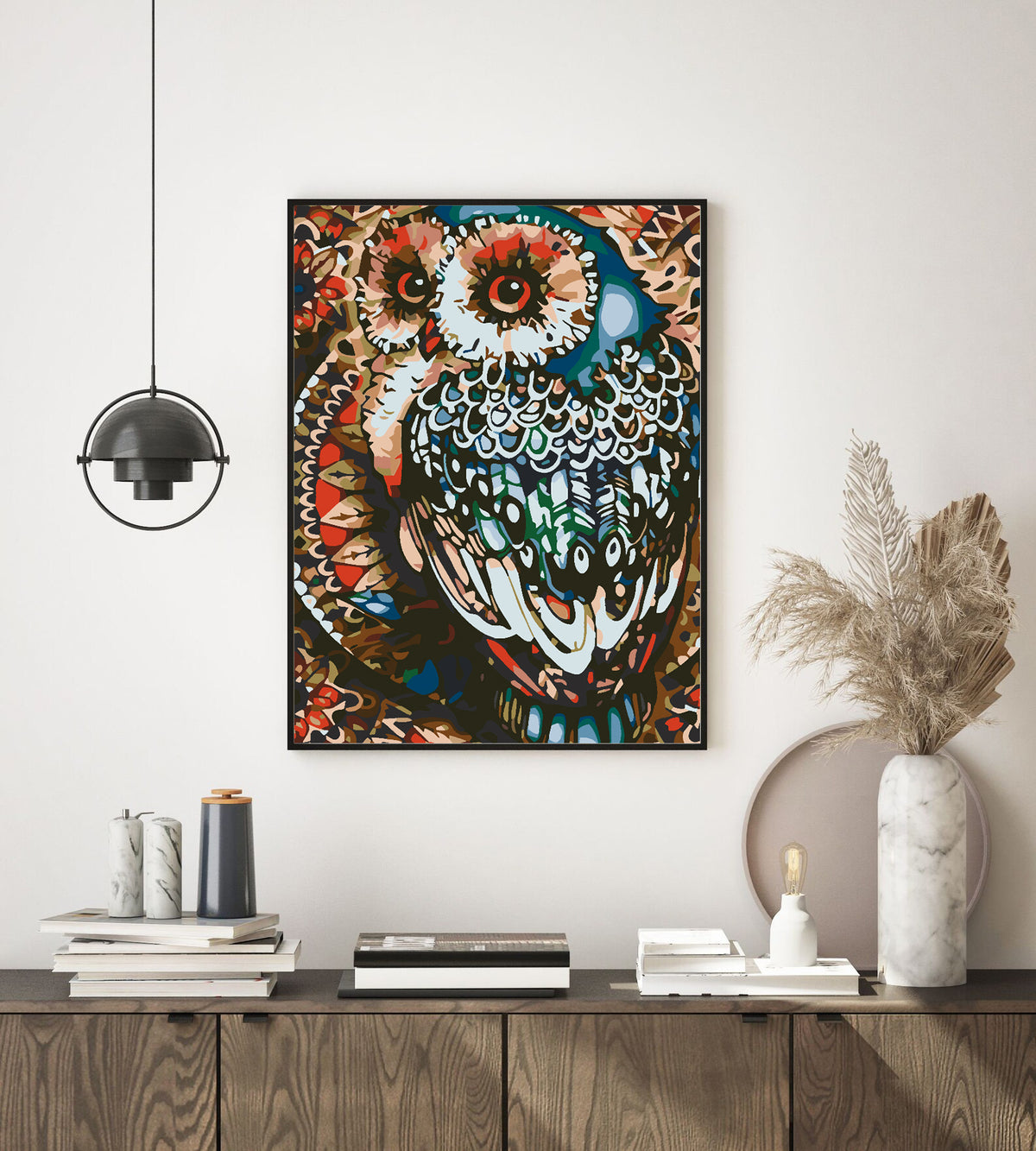 Painting by numbers - Owl 4587