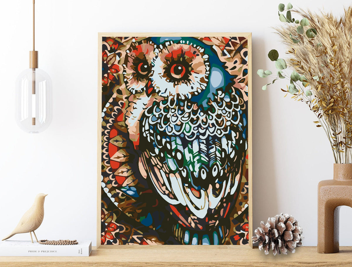 Painting by numbers - Owl 4587