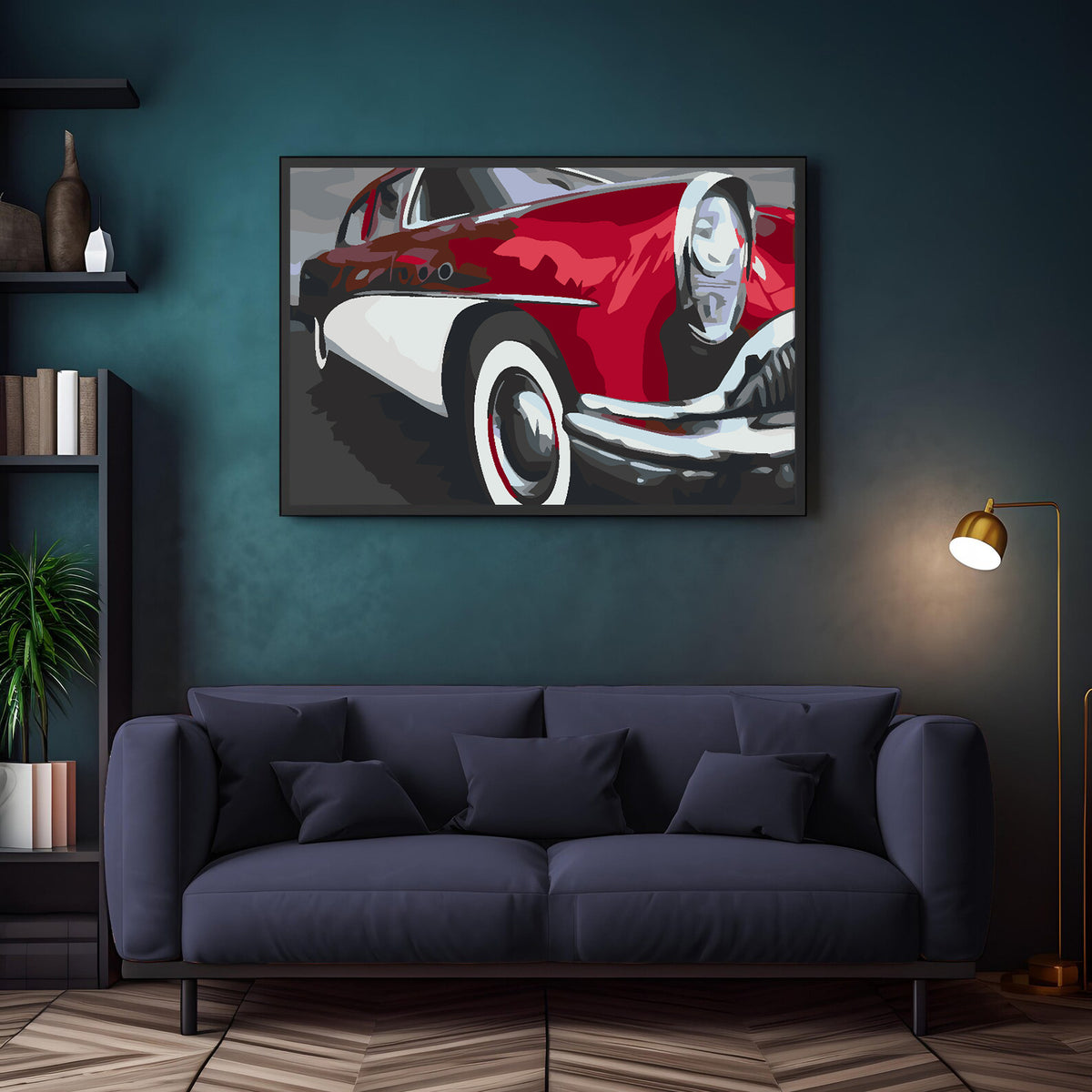 Painting by numbers - Retro Car 4588